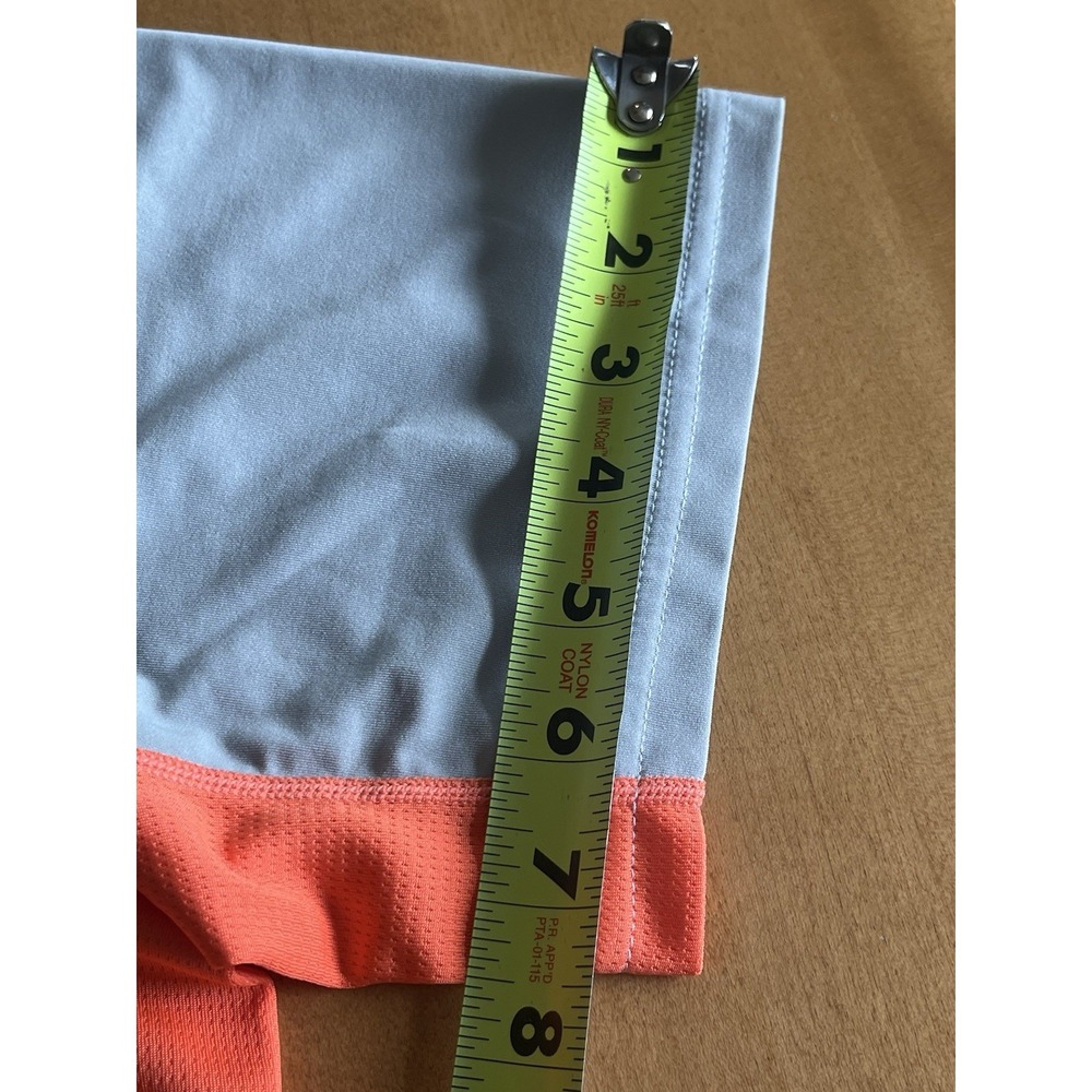 Nike Shirt Mens Sz M Orange Gray Dri-Fit Short Sleeve Crew Neck Gym T-Shirt Run - Picture 9 of 11